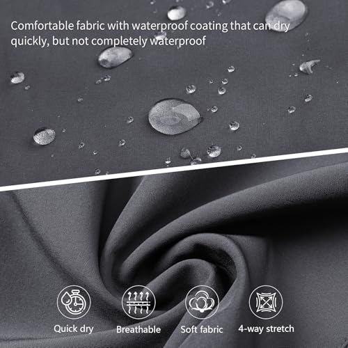 ZENGVEE Womens Walking Cargo Trousers Hiking Joggers Pants Ladies Tracksuit Bottoms Casual Sweatpants Work Travel Lightweight Quick Dry（C9800-Khaki-S） - Image 5