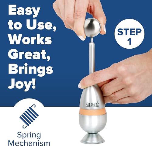 image for Egg Cups For Soft Boiled Eggs with Spoons - Hard Boiled Egg Holder & E