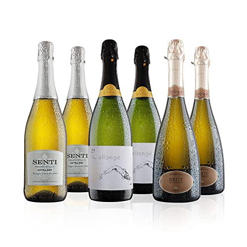 Virgin Wines - Fizz Selection - 6 Bottles (75cl) - Premium Prosecco, Cava & Spumante