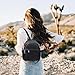 Lexiyat Small Backpack Purse for Women Leather Mini Convertible Designer Backpack Travel Shoulder Fashion Bag Black