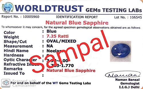 Saphir bleu naturel de qualité A+++ pour création de haute joaillerie - 2