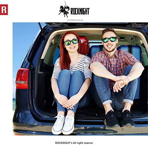 Image of ROCKNIGHT HD Polarized Driving Sunglasses UV400 Protection Lightweight Al-Mg Metal Frame Outdoor Casual 60mm