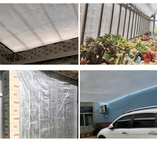 Malla reflectante de aluminio transpirable con ojales para invernaderos agrícolas 7