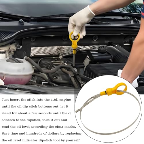 Image of 917-008 Oil Dipstick Indicator, Compatible with Nissan Sentra 1.8L 2000-2006 Engine Oil Fluid Level Dip Stick Replace 11140-4Z00J