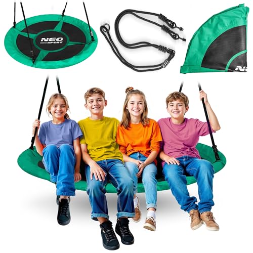 Neo-Sport Schaukel Nestschaukel Outdoor Kinderschaukel 125 cm Tragkraft bis 150 kg Swingo Grün