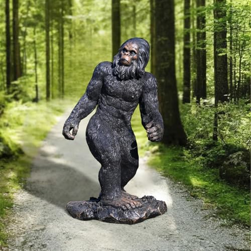 Juliahestia Garden Statues Bigfoot Yard Decor - Grandpa Yeti Large Lawn Products Sasquatch Figurine Resin Tall Outdoor Sculpture for Outside Decorations Patio Front Porch