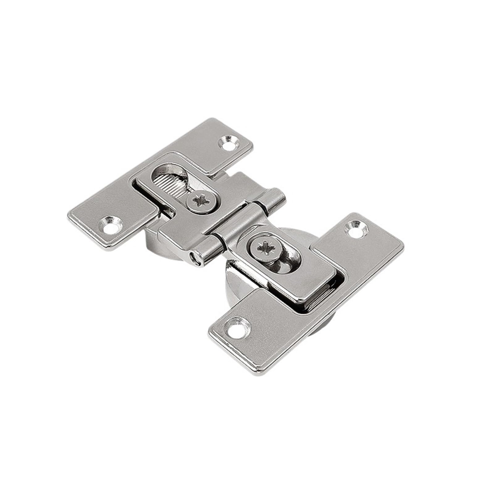 Sensumepb One Color 2Pcs Wardrobe Cabinet Bi Folding Door Hinges, Hidden 180 Degree Zinc Alloy Swing Hinge Without Spring