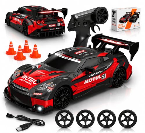 Nextronix High Speed RC Drift Car 1:24 Scale Red Racing Red - Image 2