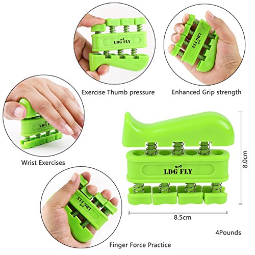 image for LDG FLY Hand Grip Strengthener Kit with Finger Exerciser, Finger Stret