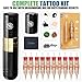 Dragonhawk A2 Wireless Tattoo Pen Kit with 2 Batteries – Adjustable Stroke 2.4-4.2mm, Powerful Mcore-A Motor, Quiet Rotary Tattoo Gun for Lining & Shading