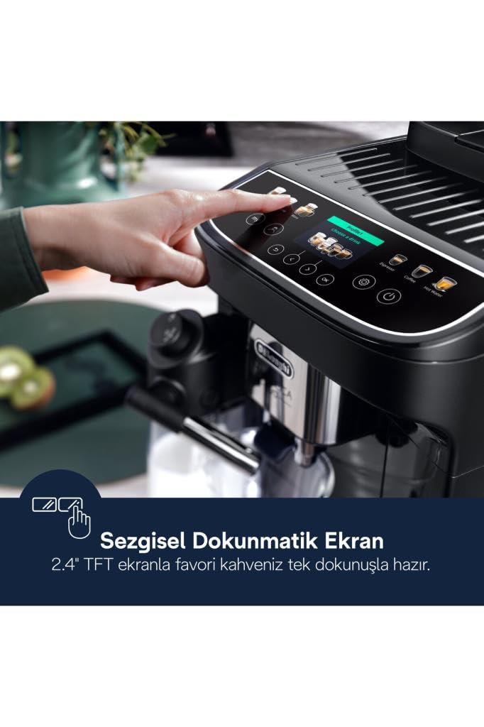DeLonghi ECAM310.60.B Magnifica Evo Next Machine à café automatique, Préparation automatique, mousseur à lait intégré, design moderne