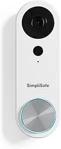 SimpliSafe Wired Doorbell,1080p - Compatible with SimpliSafe Home Security System - Latest Gen
