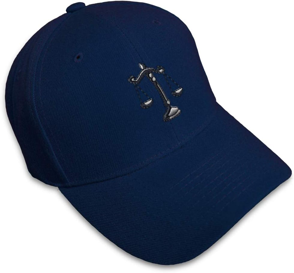 Custom Baseball Cap Scales of Justice Occupation B Embroidery Scale Acrylic