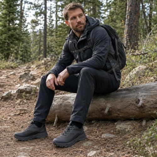 Image of Men's Breathable Outdoor Hiking Shoes, Comfortable Trekking Trail Sneakers for Walking & Adventures for Walking & Adventures