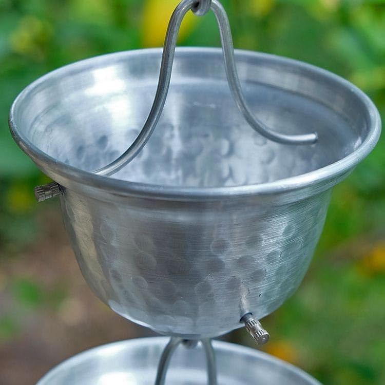 Nutshell Stores Bell Cups Rain Chain - Copper - 20 Feet