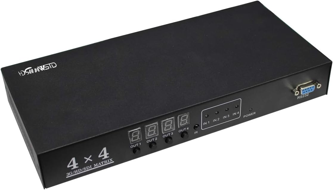 4x4 Sdi Matrix Switcher Supports HD-SDI, SD-SDI and 3G-SDI Signals (4 Input, 4 outputs)