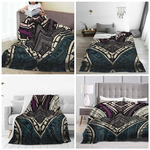 Couverture en micro polaire premium, plaid géométrique au confort durable - 7