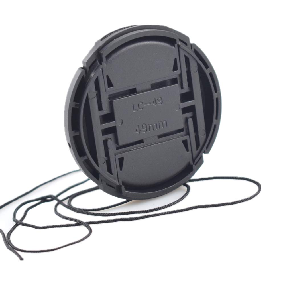 Tapa De Objetivo De 49 Mm Para Lentes De Cámara, Compatible Con Nikon, Canon Y Sony - Material ABS Con Cierre De Rosca
