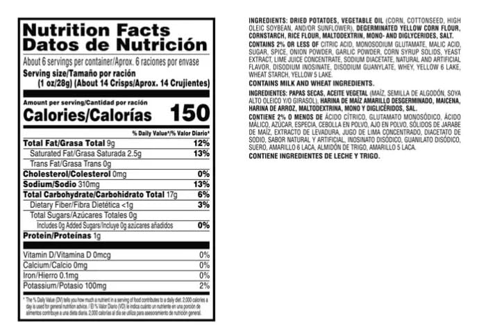 Miniatura 2 de Pringles Papas fritas fritas (Las Meras Meras Habaneras, 2 unidades)