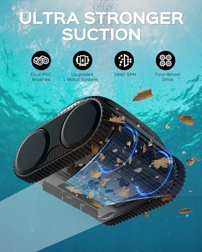 WYBOT-C1-Cordless-Robotic-Pool-Cleaners-Powerful-Suction-Wall-Climb-Pool-Robot-with-Intelligent-Route-Planning-Lasts-150Mins-Ideal-for-In-Ground-Pools-Up-to-1614-Sqft WYBOT C1 Cordless Robotic Pool Cleaners Powerful Suction Wall Climb Pool Robot with Intelligent Route Planning Lasts 150Mins Ideal for In Ground Pools Up to 1614 Sqft