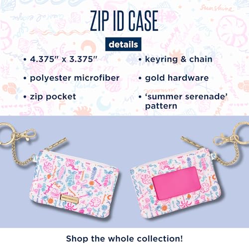 Lilly Pulitzer ID Holder Wallet, Wallet with Zip Close, Cute Card and ID Case for Women (Summer Serenade)3