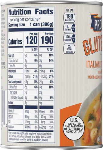 Progresso Gluten Free Italian-Style Wedding With Meatballs Canned Soup, 14 oz.