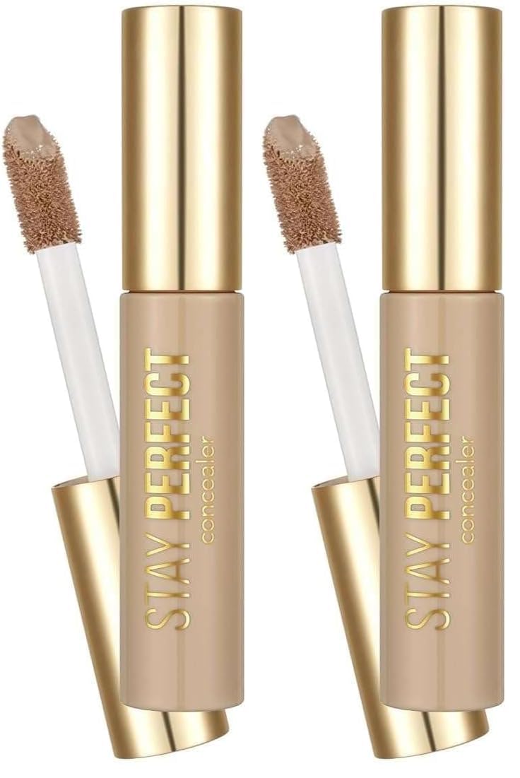 Flormar Stay Perfect Yüksek Pigmentli & Yarı Mat Bitişli Likit Kapatıcı 006 MEDIUM BEIGE (2 paketi)