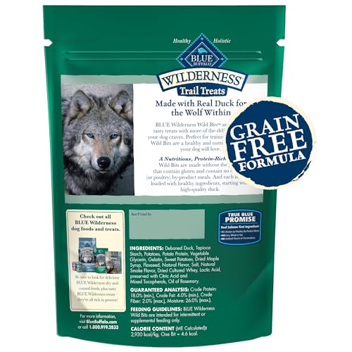 Blue Buffalo Wilderness Wild Bits Soft & Chewy Dog Treats, Grain-Free, Duck, 4 oz. - image 2