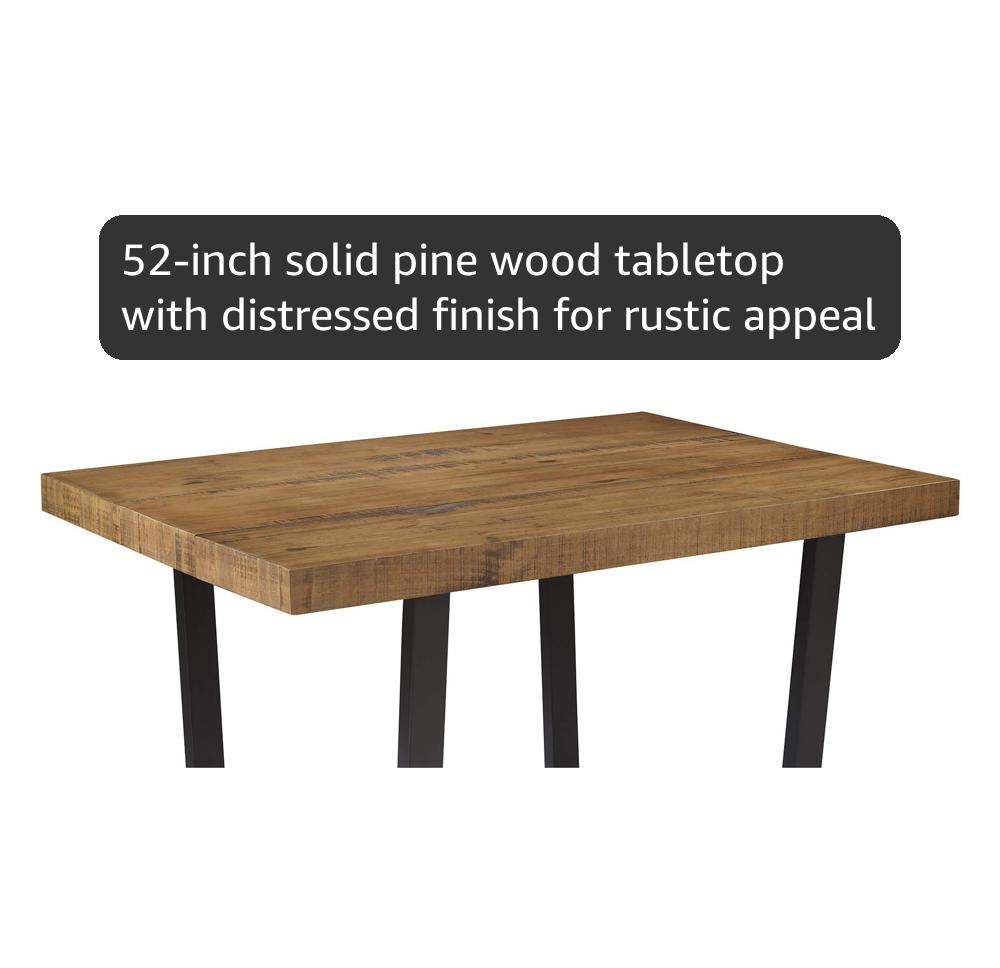 新品！Apero Wood Table LOWタイプ ブラウン 大幅再値引き！ Amazon.com - Walker Edison Durango Distressed Solid Wood Dining
