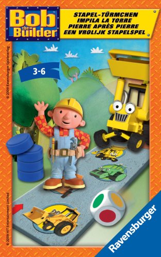 Ravensburger 23007 - Bob der Baumeister Stapel-Türmchen - Mitbringspiel