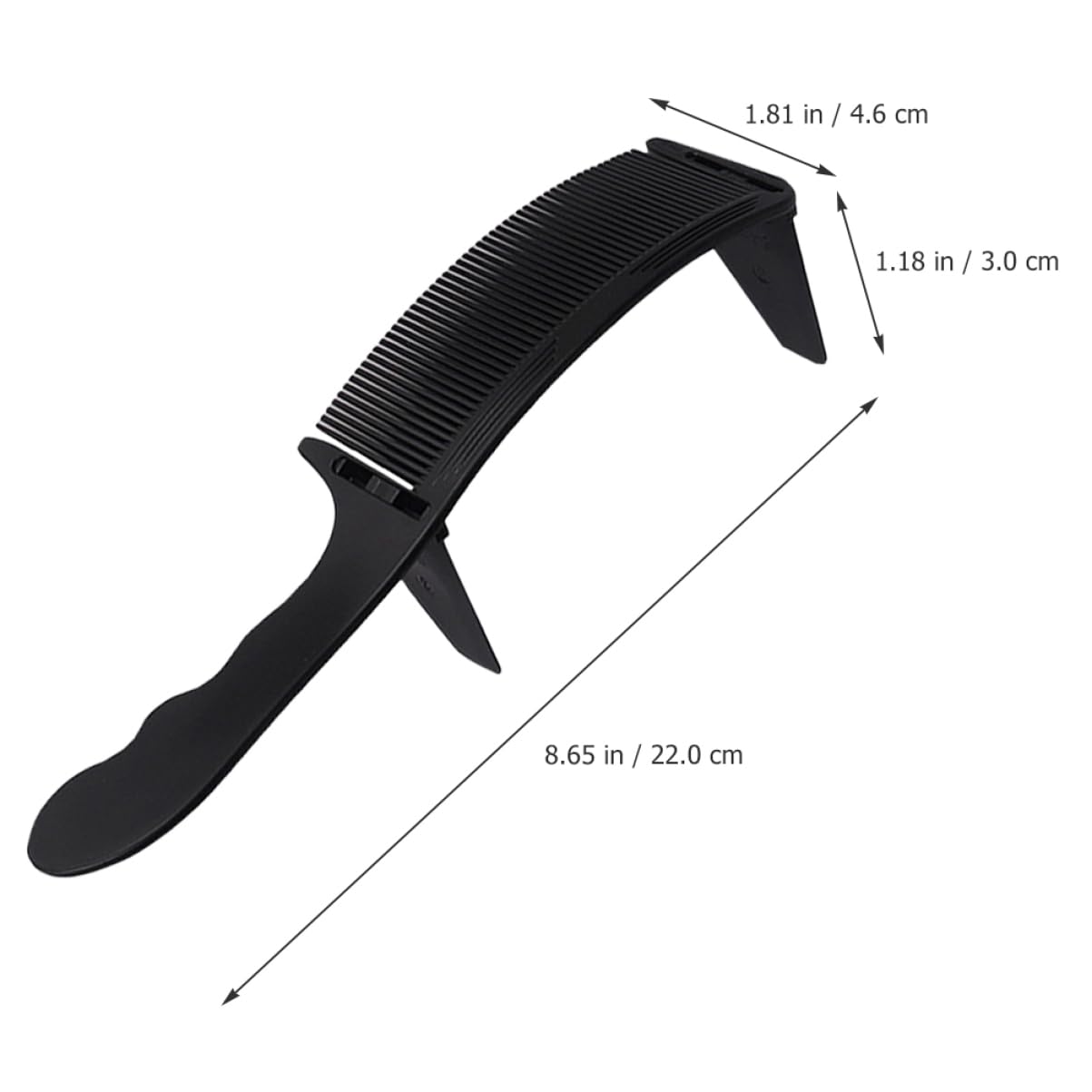 SOESFOUFU Barber Styling Tools Clipper Combs Curved and Flat Men's Hair Combs Plastic 1 Set