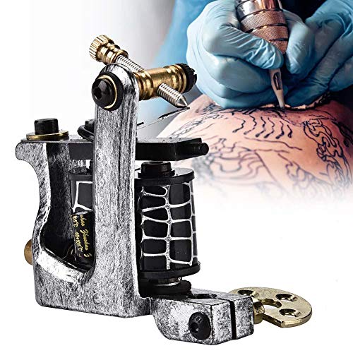 Alloy Tattoo Machine, Professional Copper Coils Iron Tattooist Shader, With 10 Wraps Coil Copper Wire, For Liner Shader Gun, Tattoo Artists Body Art Tool Shader Supply Equipment #TOP5