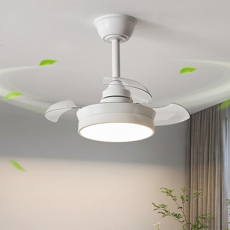 Lampe ventilateur 3 pales rétractables à 6 vitesses et minuterie