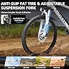 26" Electric Bike for Adults, 7 Speed Electric Bicycle with 36V 8Ah Removable Li-Ion Battery, Mountain Bike with High-Speed Brushless Motor, City Commuting eBike with Smart LCD, Dual Disc Brakes #5