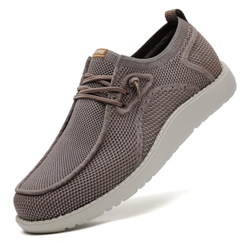 Image of ITAZERO Men Extra Wide Shoes - 4E to 5E Wide Toe Box Shoes for Men XX Wide Width Swollen Feet - Men's Loafers & Slip-ons with Arch Support Insole for Plantar Fasciitis