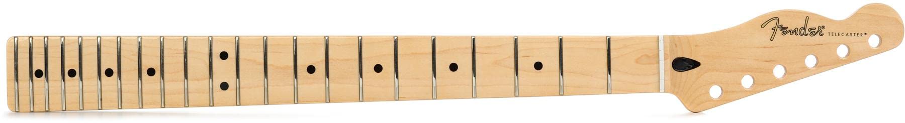 Fender Player Series Telecaster Reverse Headstock Neck, 22 Medium Jumbo Frets, Maple, 9.5", Modern "C", 25.5 inches