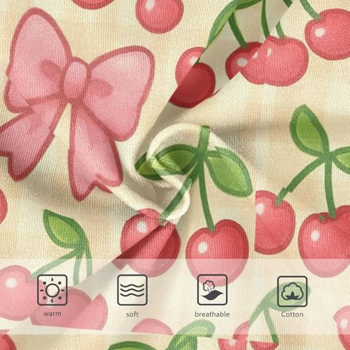 Joisal Girls Underwear Toddler 2t Cotton Cute Panties Girl Funny Briefs Kids Undies Cute Red Cherries Pink Bows3