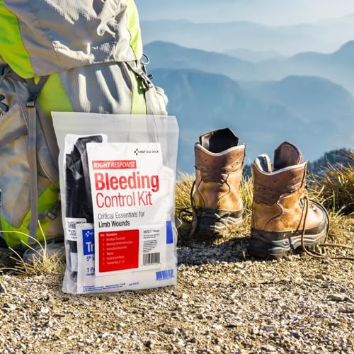 Image of First Aid Only 91512 Critical Essentials Bleeding Control Kit for Limb Wounds, 7 Pieces, Pack of 6
