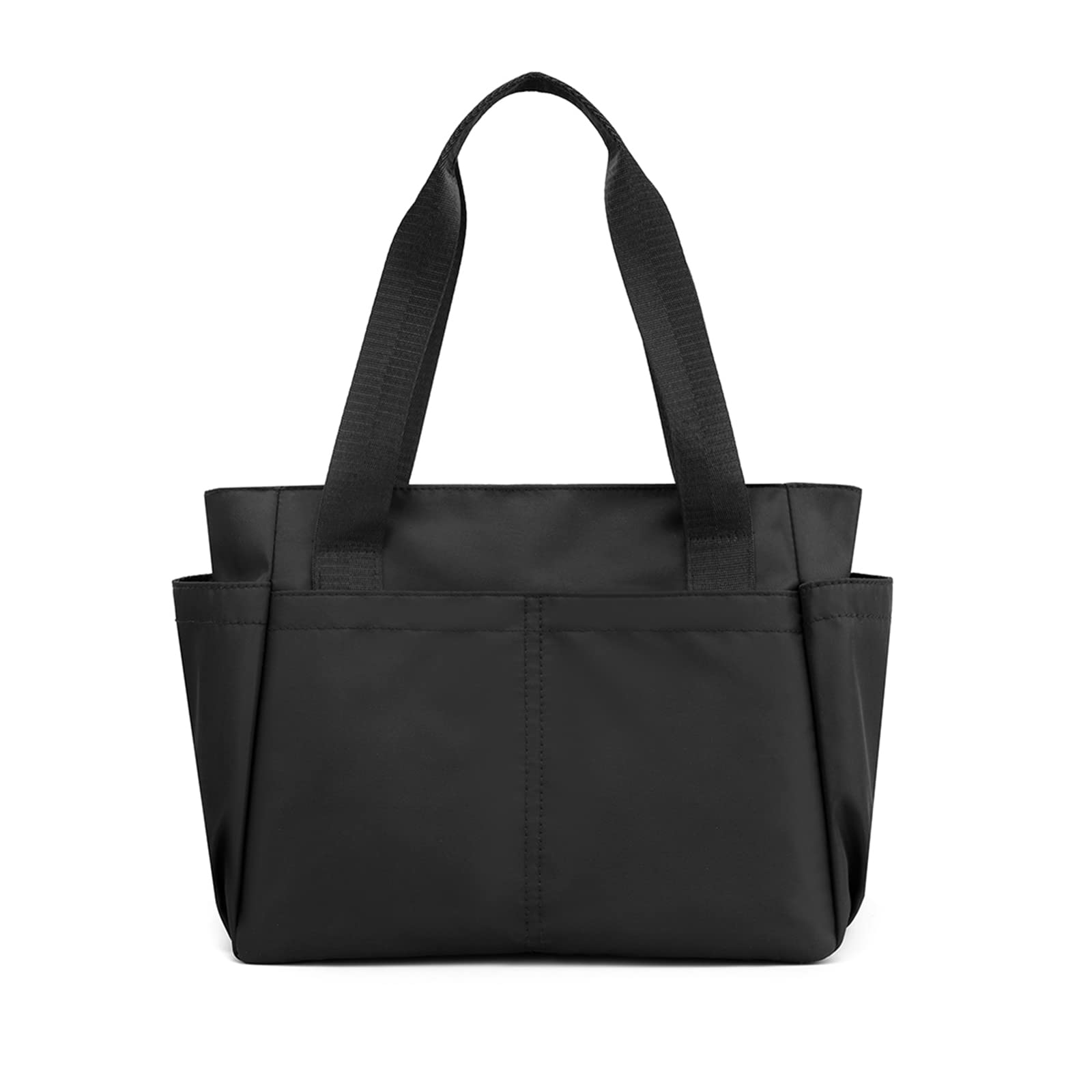 Sac D'épaule Nylon Sac à Main Femmes Sac Fourre-Tout Sac Cabas pour Shopping Voyage Travail Usage Quotidien Noir
