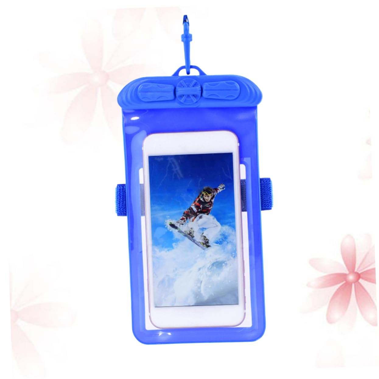 SEWACC Phone Bag Transparent Pouch for Swimming and Water Sports Durable with Ultra Thin Window for Photos and Videos Blue