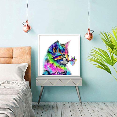 AmzKoi Diamant Schilderset voor doe-het-zelf 5D diamond painting, kat, schilderen op nummer, diamant, schilderij, kunst… - Image 5