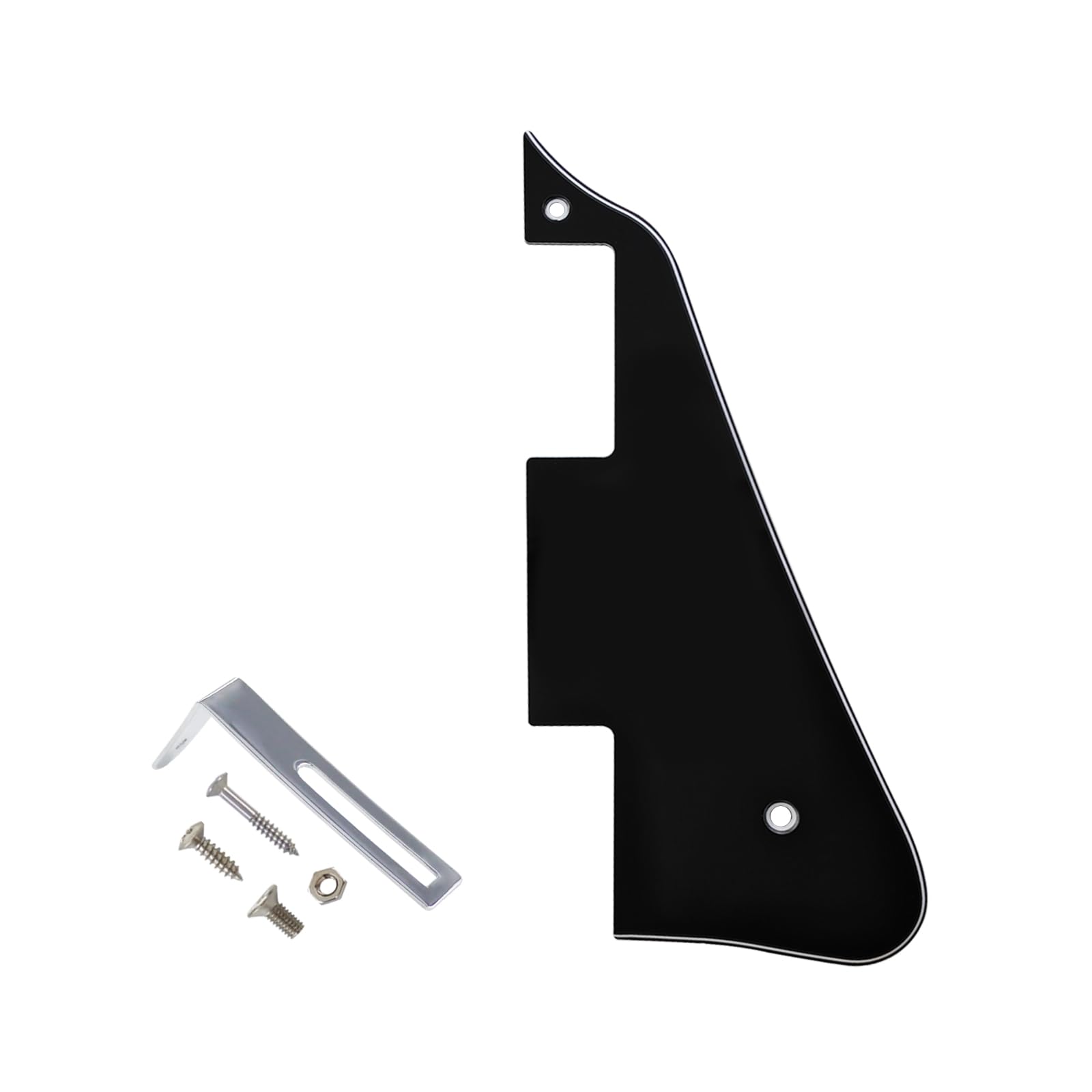 Electric Guitar Pickguard for Gibson Les Paul, Black 3Ply