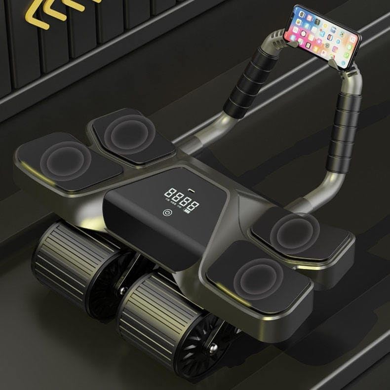 2025 New 4-Wheel Abdominal Roller with Elbow Support Latest Upgraded High-Performance Exercise Machine With Automatic Rebound, Multi- layered