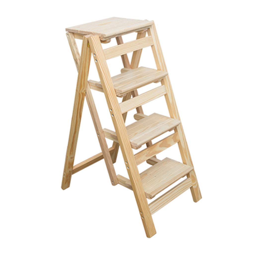 Buy Wood Folding Step Stool, Transforming Folding Fold Up Library Steps