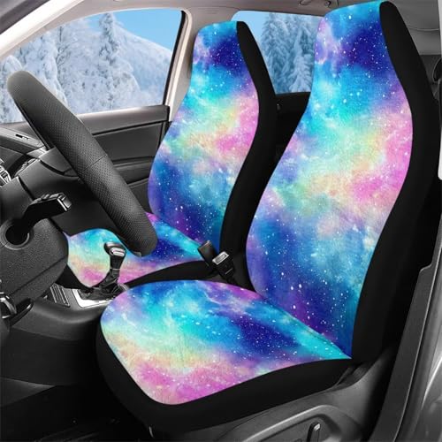 Couvre siège auto élastique motif galaxie lavable en machine