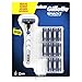 Gillette Mach3 12 Lamette da 3 Lame, Fino a 15 Rasature con 1 Testina