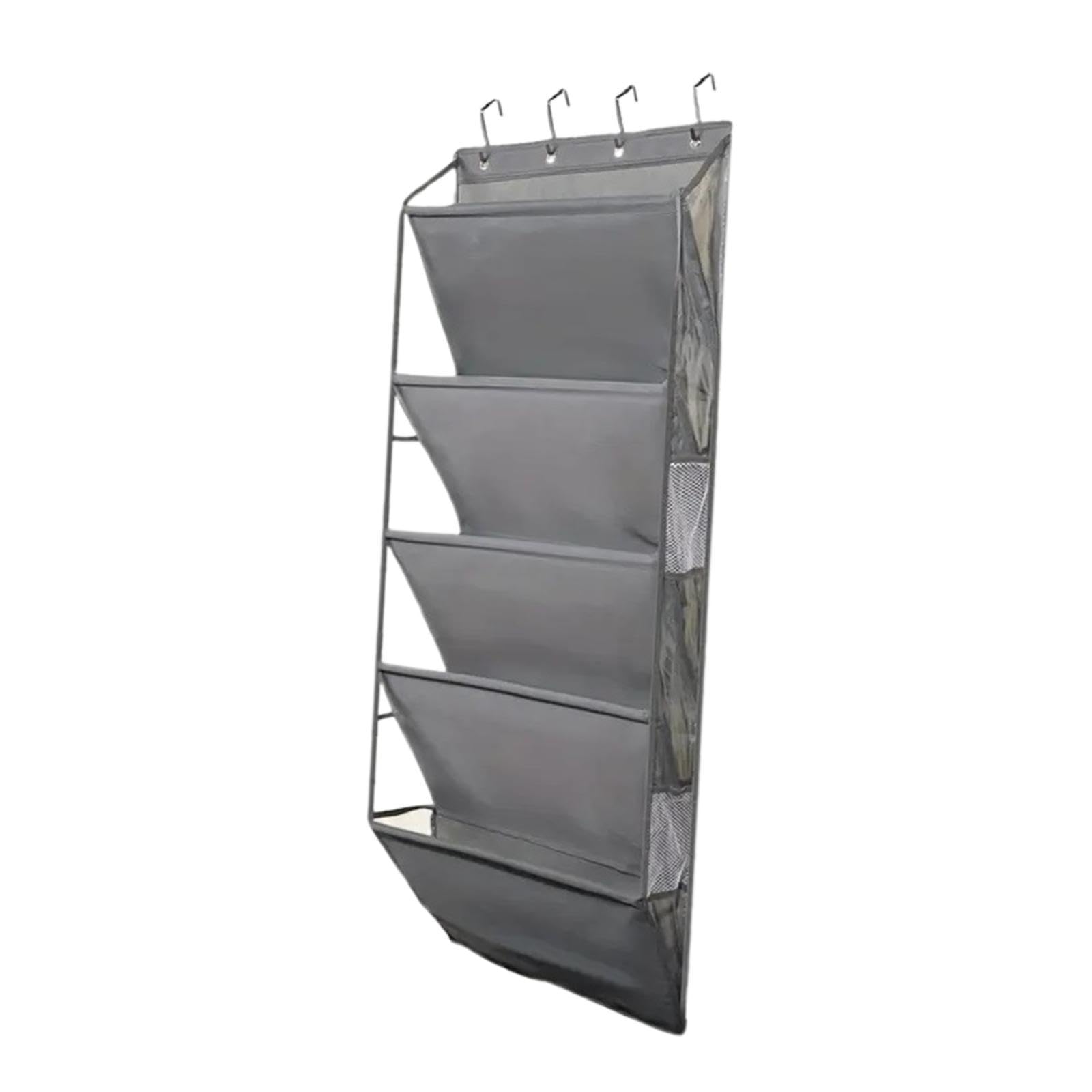 Organizador de zapatos para colgar sobre la puerta con bolsillos grandes y profundos, multiuso, para ropa y zapatos