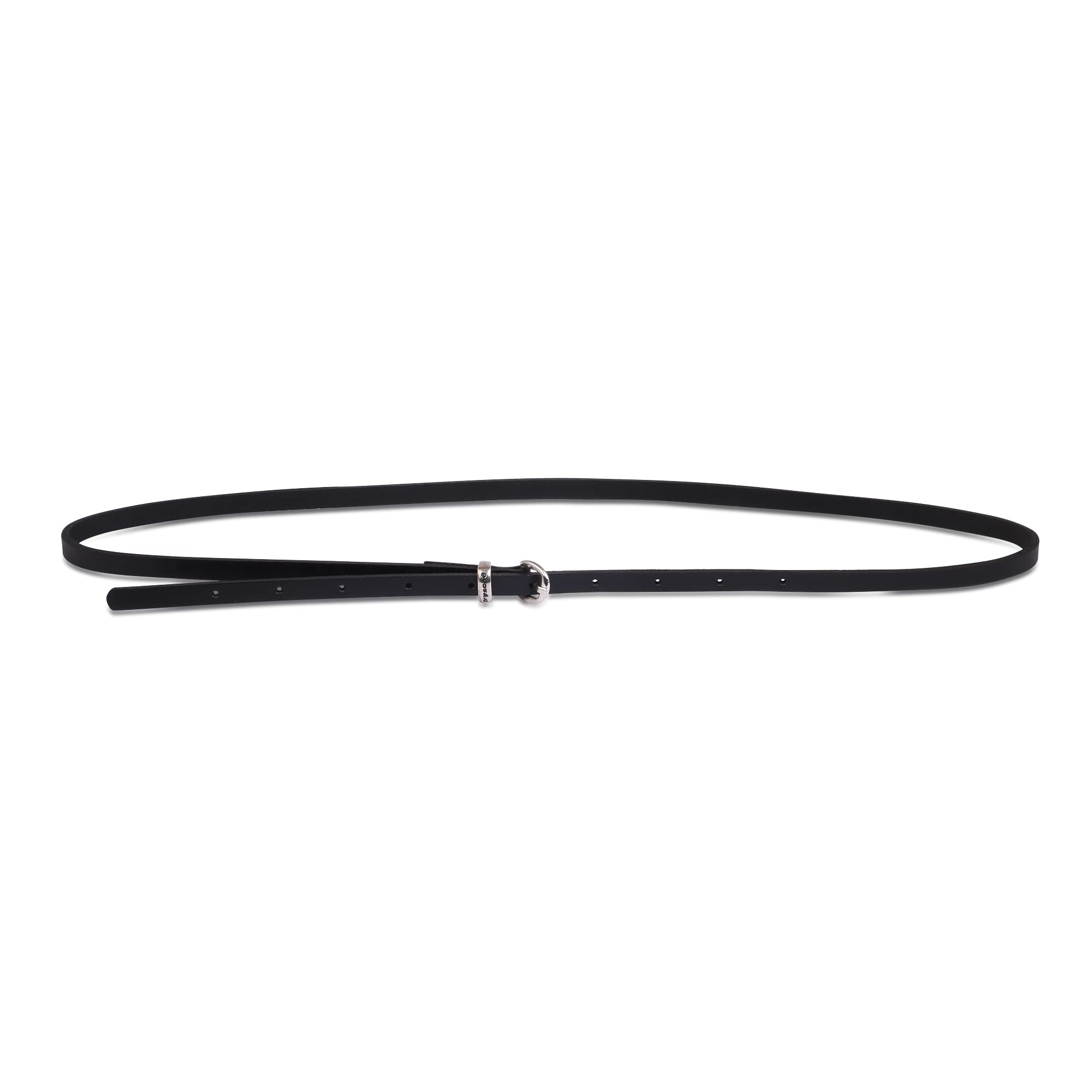 trysco® Girls & Women SLIM/SLEEK Genuine Leather Belt for Dresses/Jeans/Trouser/Skirts/Shorts(WIDTH 9MM) (WAIST 36", Black) 2