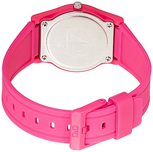 Relógio Infantil Feminino Q&Q Analógico Rosa A Prova D'Água VP34J069Y