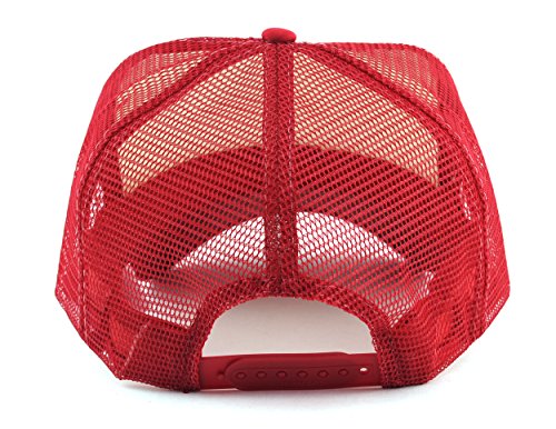 Image of NYFASHION101 Plain Mesh Trucker Hat - Breathable 6-Panel Daily Snapback Cap, Customizable Ideal for DIY Embroidery & Patches